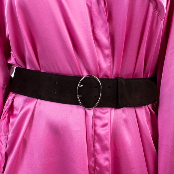 PRADA DARK BROWN CLASSIC BELT | WOMENS SIZE 80CM - Picture 1 of 3